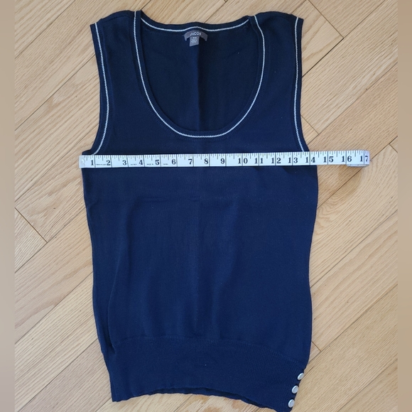 Jacob Sweater Vest Dark Blue Small - Picture 5 of 7